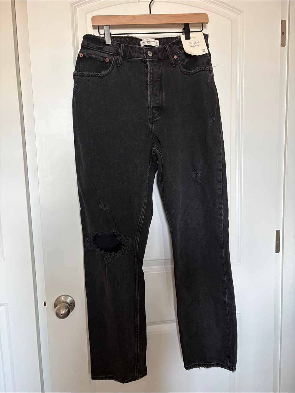 NWT Abercrombie & Fitch The Dad High Rise Curve Love Jeans Size 30